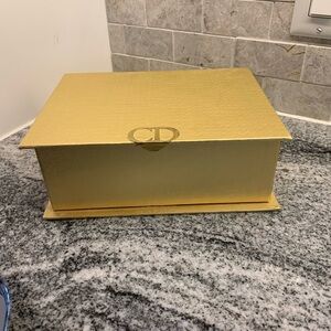 Authentic Dior gold box (empty box only) Excellent condition